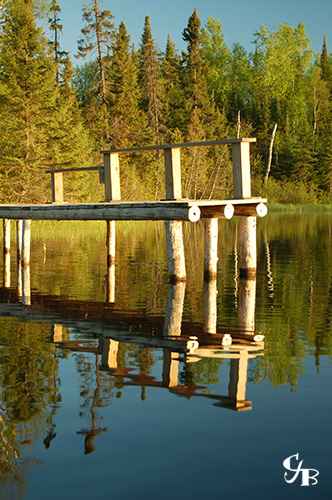 Photo: Dock on a lake in northern Minnesota.